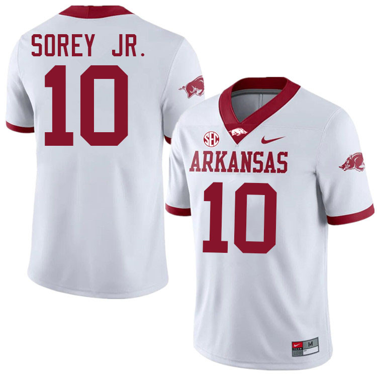 Xavian Sorey Jr. Arkansas Jersey,Arkansas Razorbacks #10 Xavian Sorey Jr. Jersey Youth College-White